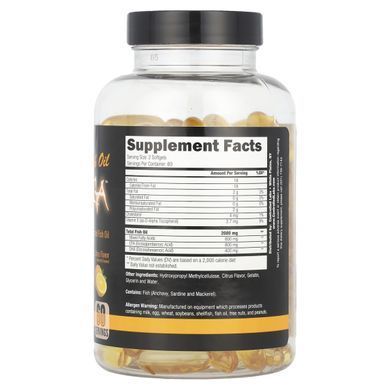 Рыбий жир Controlled Labs (Fish Oil OxiMega) 1000 мг 120 капсул со вкусом апельсина купить в Киеве и Украине