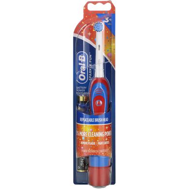 Зубна щітка на батарейках, Battery Power Toothbrush, Sparkle Fun, Oral-B, 1 зубна щітка
