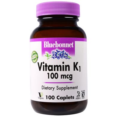 Вітамін K1 Bluebonnet Nutrition (Vitamin K1) 100 мкг 100 капсул