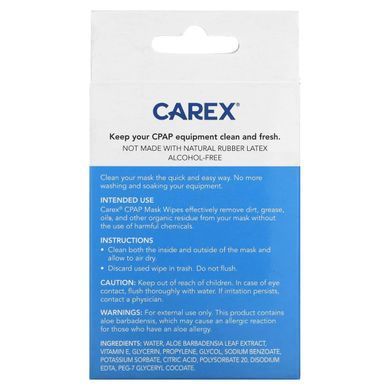 Carex, CPAP Mask Wipe, Travel Pack, Unscented, 10 Wipes купить в Киеве и Украине