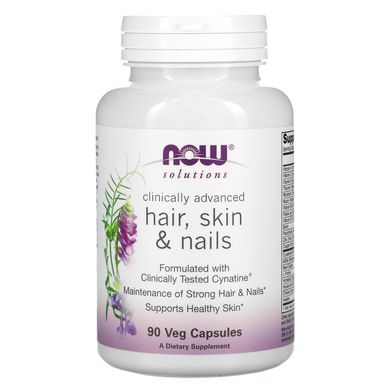 Вітаміни для шкіри волосся і нігтів Now Foods (Hair Skin & Nails) 90 капcул