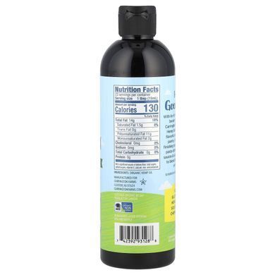 Carrington Farms, Organic Hemp Seed Oil, Cold Pressed, 12 fl oz (355 ml) купить в Киеве и Украине
