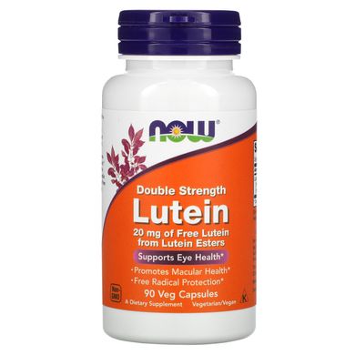 Лютеин Now Foods (Lutein Double Strength) 20 мг 90 капсул купить в Киеве и Украине