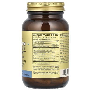 Vitamins for prostate support 60 vegetarian capsules