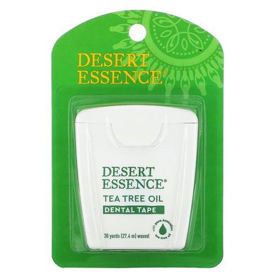 Зубная нить с маслом чайного дерева вощеная Desert Essence (Dental Tape) 27.4 м купить в Киеве и Украине