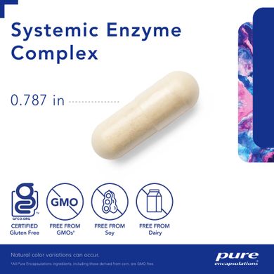 Системный ферментный комплекс Pure Encapsulations (Systemic Enzyme Complex) 180 капсул купить в Киеве и Украине