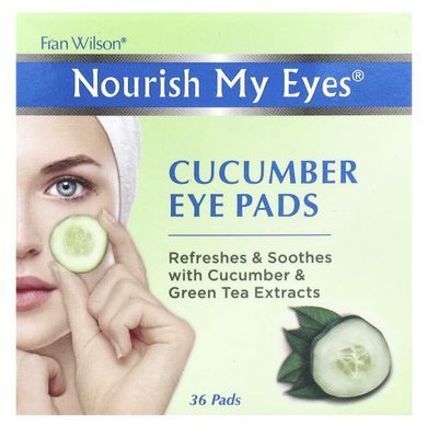 Fran Wilson, Nourish My Eyes, освіжаючі та заспокійливі подушечки для очей, 36 подушечок