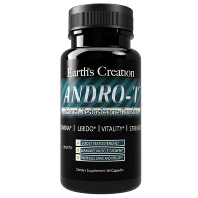 Натуральний бустер тестостерону Earth Creation (Andro-T Natural Testosterone Booster) 60 капсул