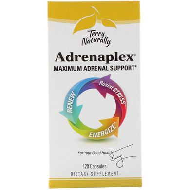 Вітаміни для надниркових залоз Terry Naturally (Adrenaplex Maximum Adrenal Support) 120 капсул