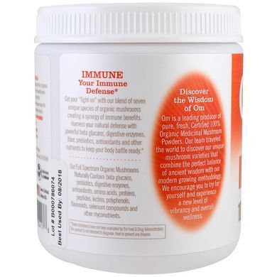 Powder from Organic Mushrooms for Immunity OM Organic Mushroom Nutrition (Immune) 200 g