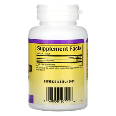 Natural Factors, коензим Q10, 200 мг, 30 капсул