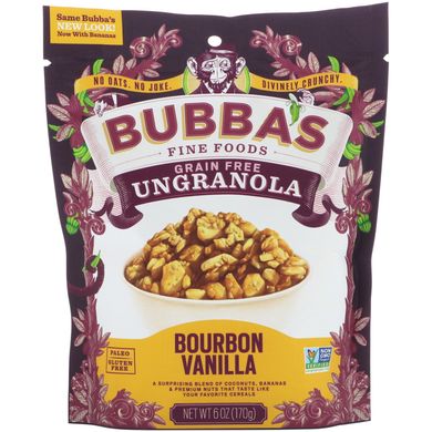 Гранола Un, бурбонская ваніль, Bubba's Fine Foods, 170 г