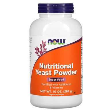 Дріжджі харчові в порошку Now Foods (Nutritional Yeast Powder) 284 г