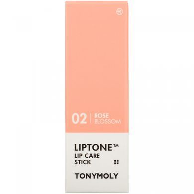 Олівець для догляду за губами, цвітіння троянди 02, Tony Moly, 0,11 унції (3,3 г)