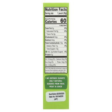 The Froot Thief, Real Fruit Whips, Apple, 5 Packs, 0.7 oz (20 g) Each