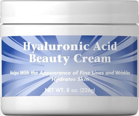 Крем для обличчя з гіалуроновою кислотою Puritan's Pride (Hyaluronic Acid Beauty Cream) 226 г