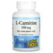 Natural Factors, L-карнітин, 500 мг, 60 вегетаріанських капсул фото
