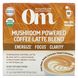 Суміш кави латте з грибами, Mushroom Powered Coffee Latte Blend, Om Mushrooms, 10 пакетів по 8 г (0,28 унції) кожен фото