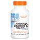 Натуральный витамин K2, Natural Vitamin K2 MK7 with MenaQ7&reg;, Doctor's Best, 45 мкг, 180 вегетарианских капсул фото