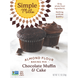 Натуральная смесь миндальной муки без глютена, шоколадный кекс и торт, Simple Mills, 10,4 унции (295 г) фото