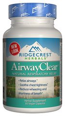 Натуральний респіраторний комплекс RidgeCrest Herbals (AirwayClear) 60 капсул