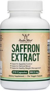 Екстракт шафрану Контроль апетиту та переїдання Double Wood (Saffron Extract) 210 капсул