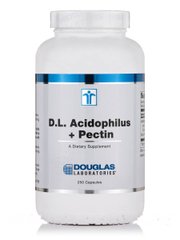 Ацидофилус и Пектин Douglas Laboratories (D.L. Acidophilus + Pectin) 250 капсул купить в Киеве и Украине