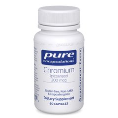 Хром Піколинат Pure Encapsulations (Chromium Picolinate) 200 мкг 60 капсул