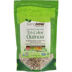 Киноа трехцветная органик без глютена Now Foods (Tri-Color Quinoa) 397 г купить в Киеве и Украине