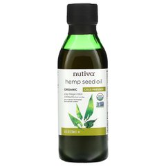 Конопляное масло холодный отжим органик Nutiva (Hemp Oil) 236 мл купить в Киеве и Украине