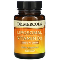 липосомальный витамин D, Dr. Mercola, 1 000 МЕ, 30 капсул купить в Киеве и Украине