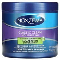 Noxzema, Classic Clean, зволожуючий крем, що очищає, евкаліпт, 12 унцій (340 г)