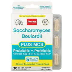Сахароміцети буларді і MOS, Jarrow Formulas, 30 капсул
