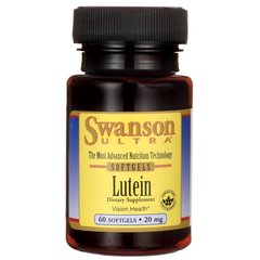 Лютеїн, Lutein, Swanson, 20 мг, 60 капсул