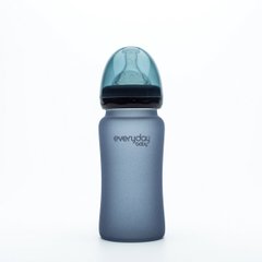 Стеклянная термочувствительная детская бутылочка, черничный, 240 мл, Everyday Baby, 1 шт купить в Киеве и Украине