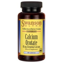 Оротат кальцію, Calcium Orotate, Swanson, 85 мг, 60 капсул
