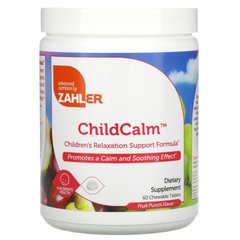 Zahler, ChildCalm, формула для підтримки розслаблення дітей, фруктовий пунш, 60 жувальних таблеток