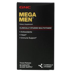 GNC, Mega Men, мультивітаміни для чоловіків, 90 капсул