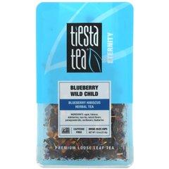 Tiesta Tea Company, Розсипний чай преміум-класу, чорниця з дикої природи, без кофеїну, 1,8 унції (51,0 г)