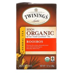 Натуральный травяной чай, ройбос, Twinings, 20 пакетиков, 1.27 унций (36 г) купить в Киеве и Украине