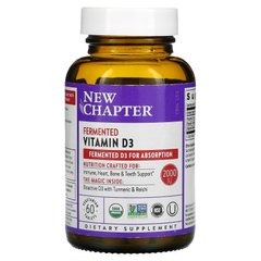 Ферментированный витамин Д3, Fermented Vitamin D3, New Chapter, 60 веганских таблеток купить в Киеве и Украине