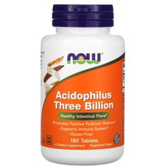 Ацидофилус Now Foods (Acidophilus Three Billion) 180 таблеток купить в Киеве и Украине