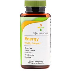 Підтримка енергійності, LifeSeasons, 60 вегетаріанських капсул