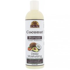 Глибоко зволожуючий шампунь, кокос, Deep Moisturizing Shampoo, Coconut, Okay, 355 мл