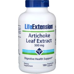 Экстракт Артишока, Artichoke, Life Extension, 500 мг, 180 кап. купить в Киеве и Украине