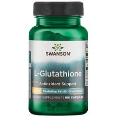L-Глутатіон, L-Glutathione, Swanson, 100 мг, 100 капсул