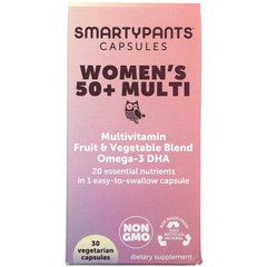 SmartyPants, Multi для жінок віком від 50 років, 30 вегетаріанських капсул
