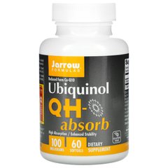 Убихинол QH-absorb Jarrow Formulas (Коэнзим CoQ10) 100 мг 60 капсул купить в Киеве и Украине