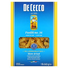 De Cecco, Fusilli No. 34, 1 фунт (453 г) купить в Киеве и Украине