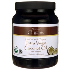 Сертифіковане 100% органічне екстра-незаймана кокосова олія, Certified 100% Organic Extra Virgin Coconut Oil, Swanson, 153 кг